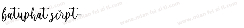 batuphat scrpt字体转换